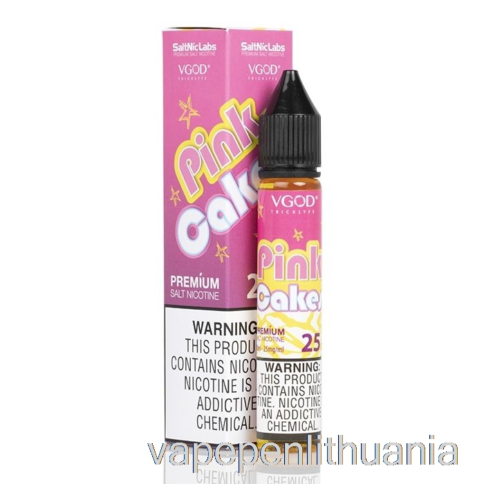 Rožiniai Pyragaičiai - Vgod Saltnic - 30ml 25mg Vape Skystis